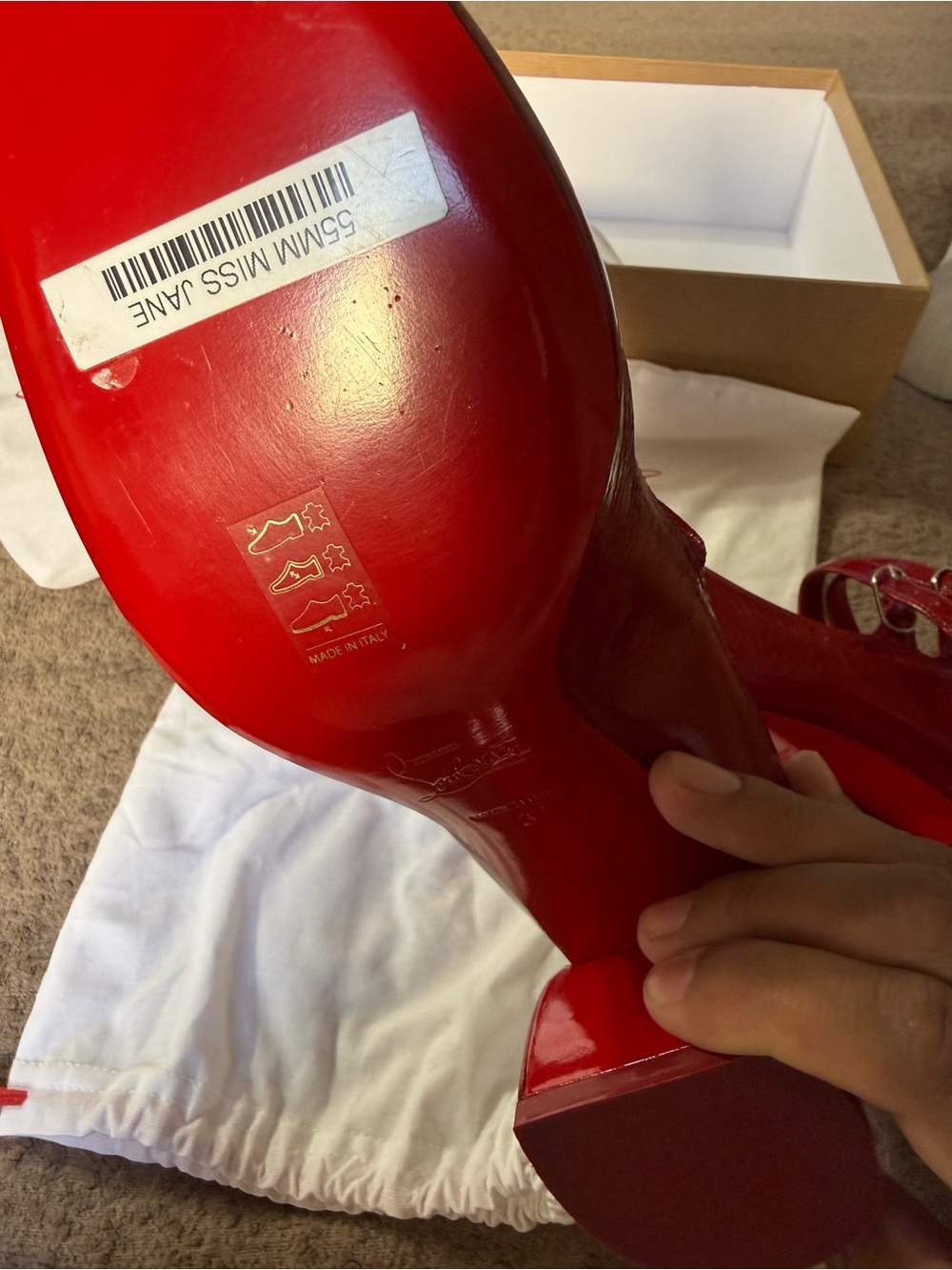 Christian Louboutin Red Shoe Box with Branded Label new and dust bags - Picture 7 of 12